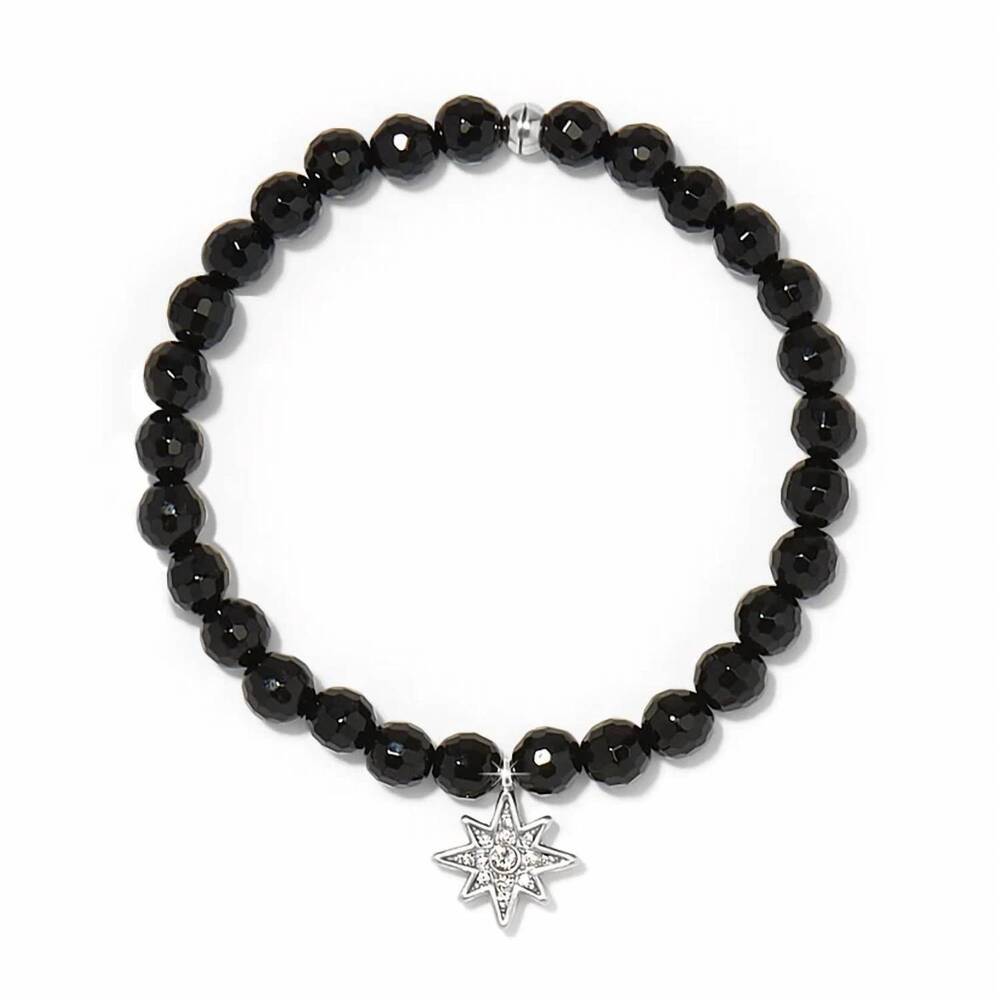 NEW BRIGHTON women's enchanting star bracelet in black / silver